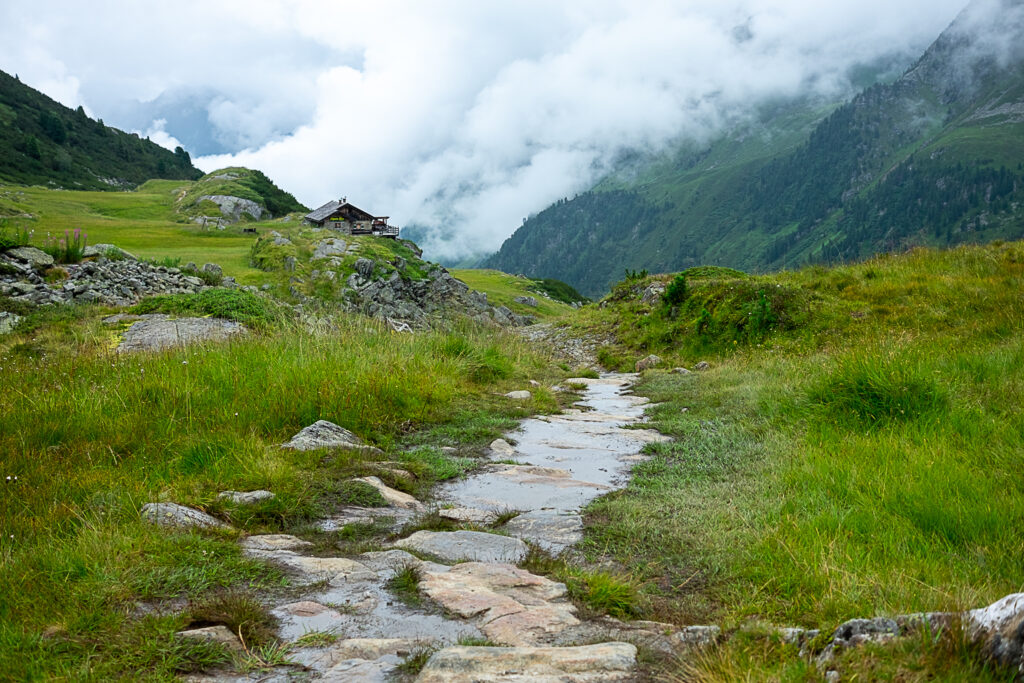 Der Blick zurück zur Alpein-Alm