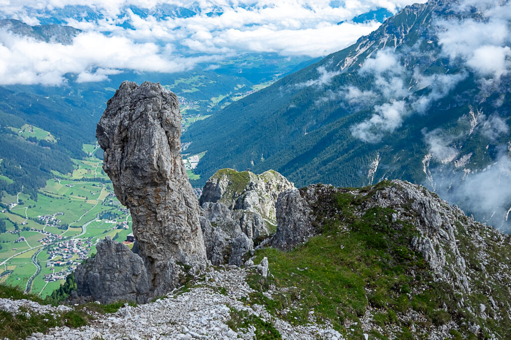 Der Blick zurück in Tal