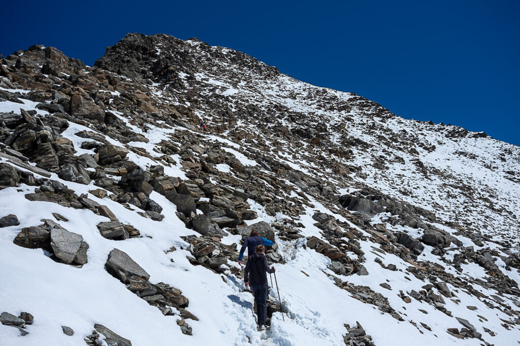 Aufstieg zur Schaufelspitze