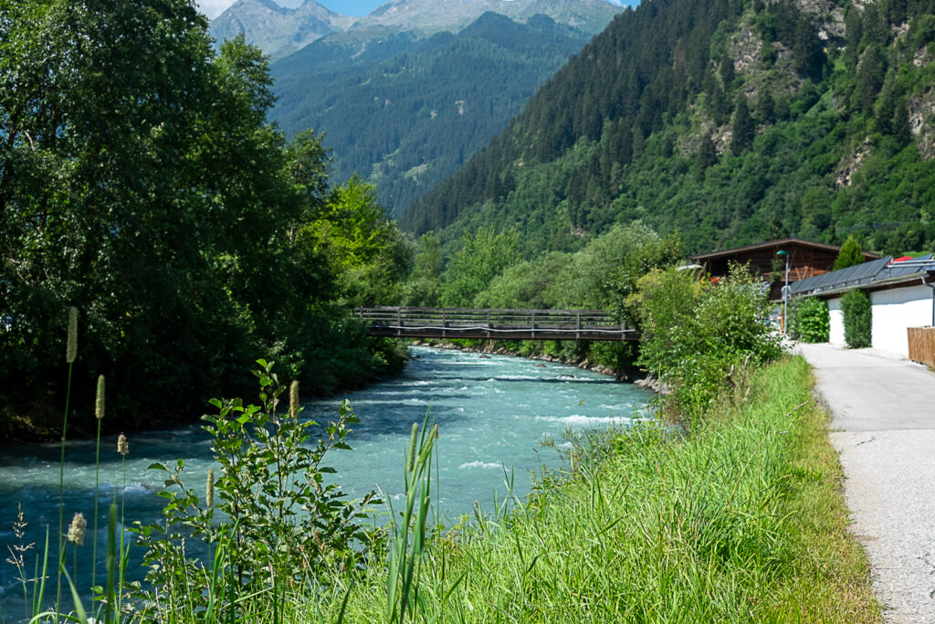 Die Ruetz auf dem Weg nach Milders